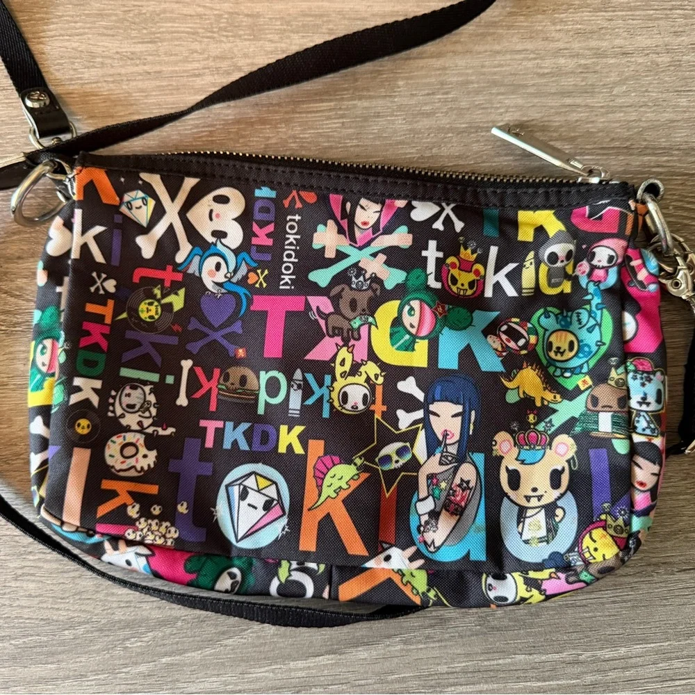 tokidoki Black Multicolor Printed Crossbody Bag - Picture 2 of 3